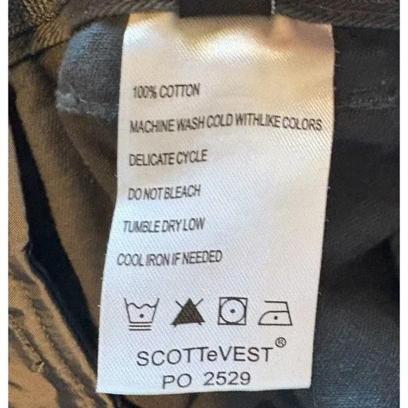 SCOTTeVEST TEC Shorts Men's  Tag 42 (Actual‎ 40) Blue Travel Utility 8 Pocket - Picture 7 of 9